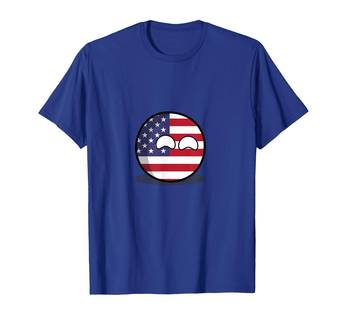 US American Flag Countryball T-Shirt for Women Men