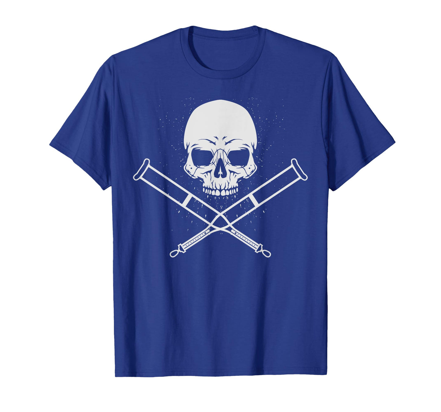 Cool Skull And Crutches | Funny Fractured Bone Support Gift T-Shirt