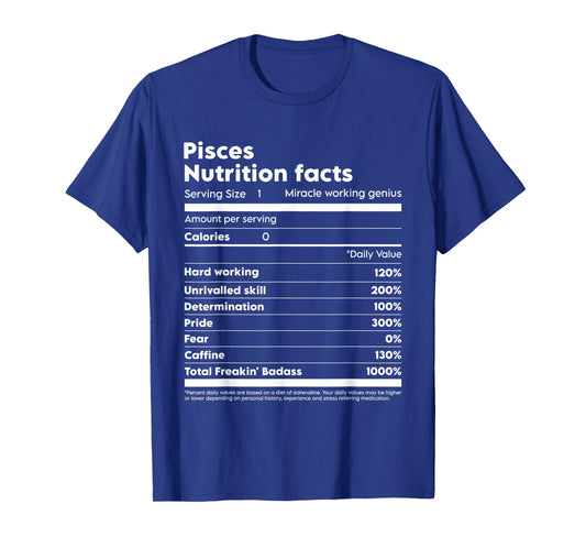 Pisces Nutrition Facts T-Shirt