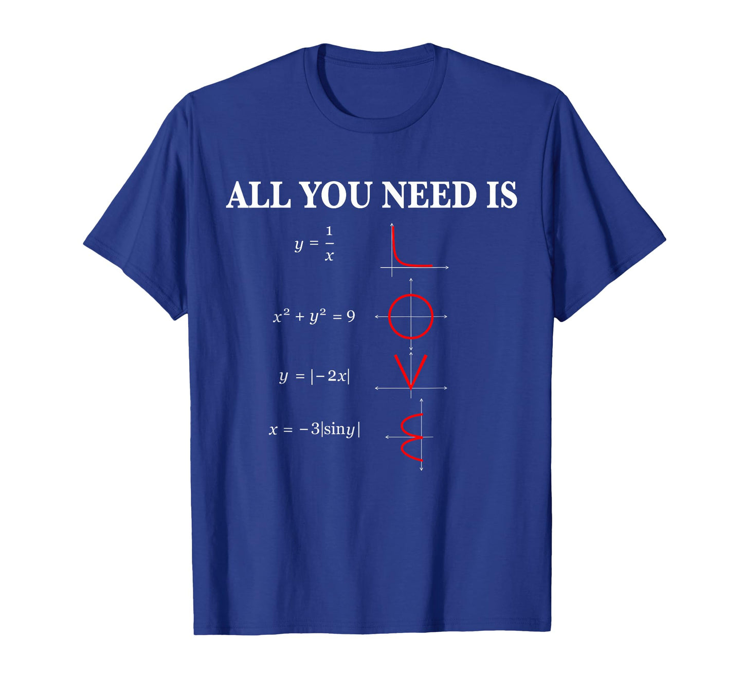 All You Need is Love Math T-Shirt