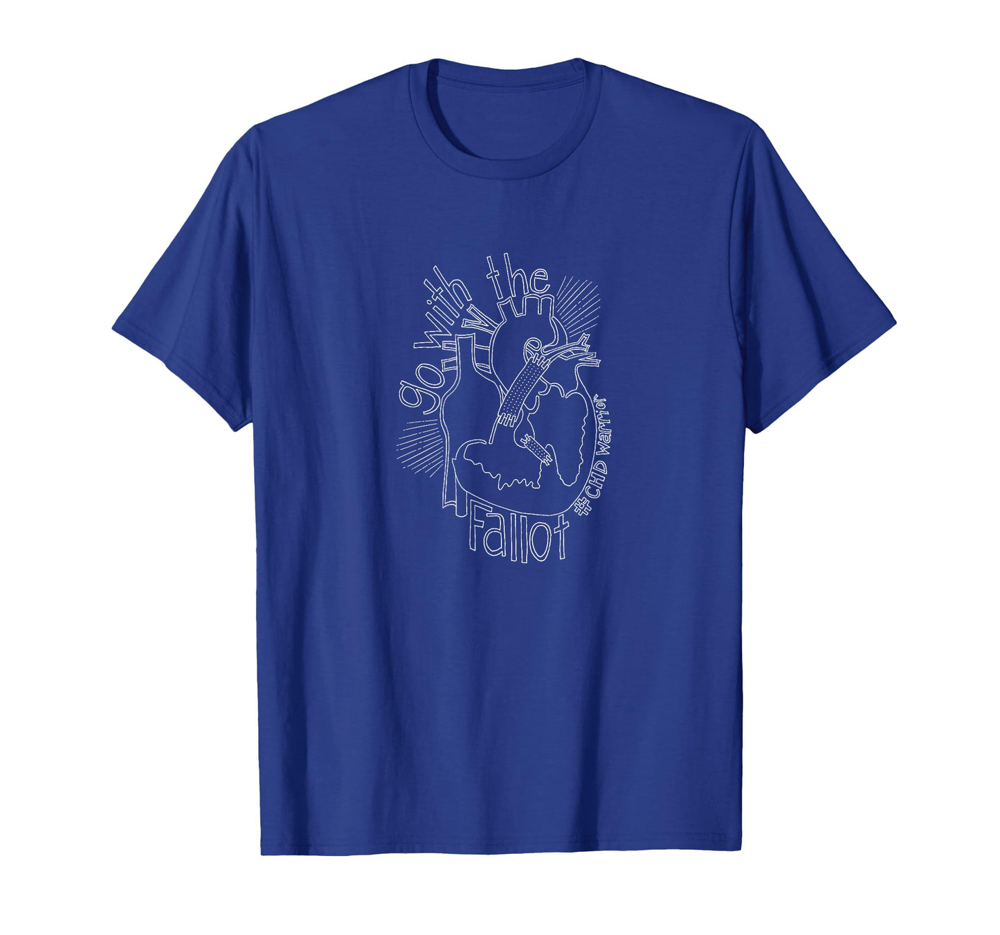 CHD Awareness - TOF - Heart Shirt - Go with the Fallot T-Shirt