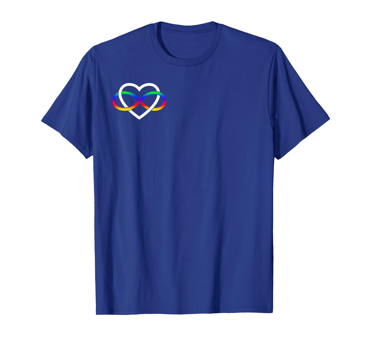 Autism Rainbow Infinity Symbol Autism Infinity Heart Simple T-Shirt