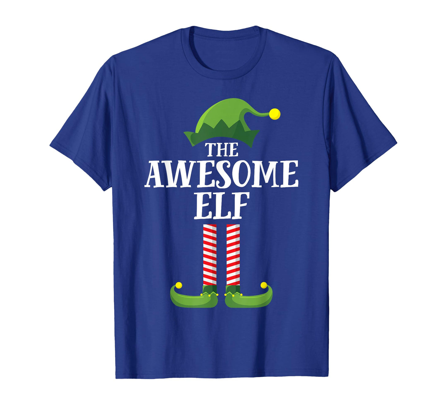 Awesome Elf Matching Family Group Christmas Party Pyjamas T-Shirt