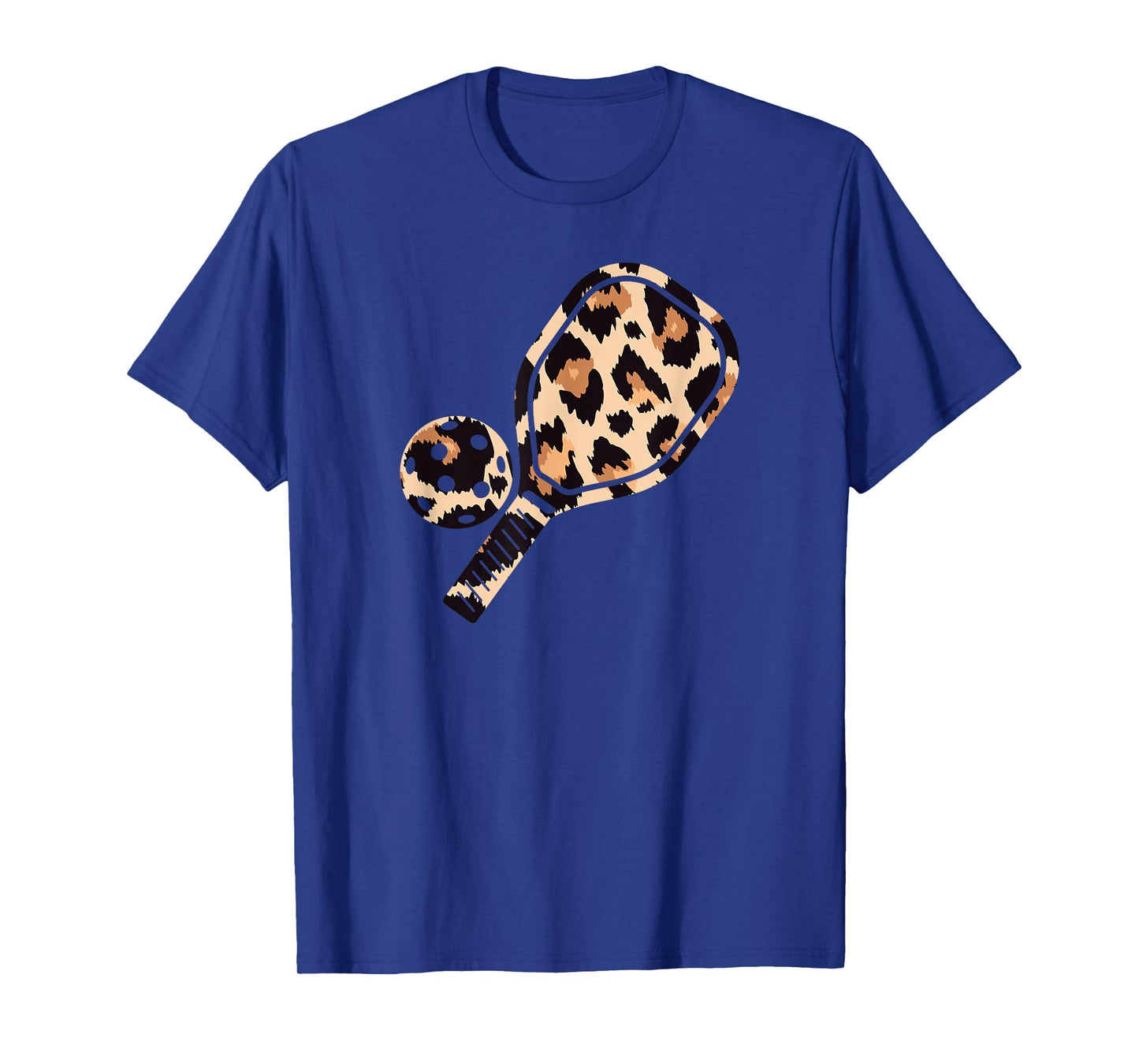 Cheetah Leopard Pickleball Paddleball Sports Mom Dad Funny T-Shirt