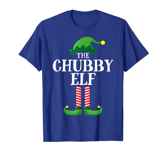 Chubby Elf Matching Family Group Christmas Party T-Shirt