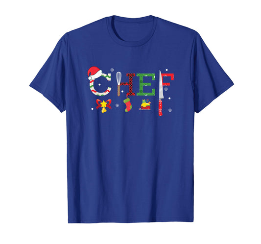 Chef - Funny Xmas Cooking Lover Food Maker Gift Unisex-Adults T-Shirt Black Small Short Sleeve Winter Holiday T-Shirts