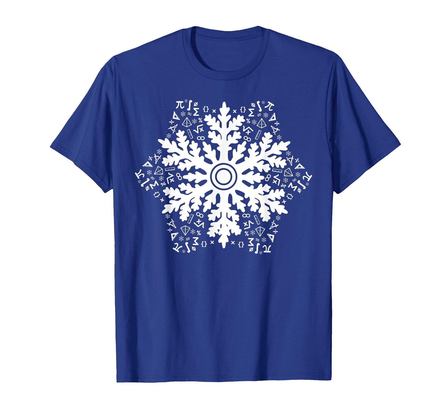 Christmas Mathematics Snowflake Math Teacher Student Pajamas T-Shirt