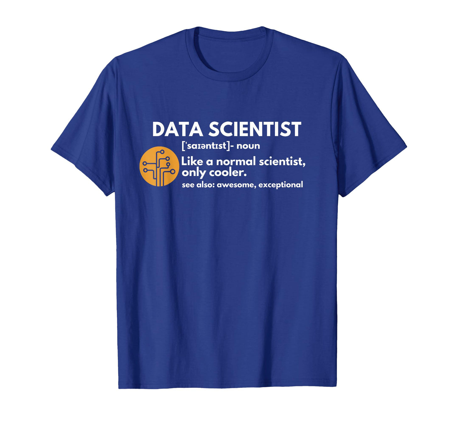 Funny Data Scientist Definition Computer Science T-Shirt Small