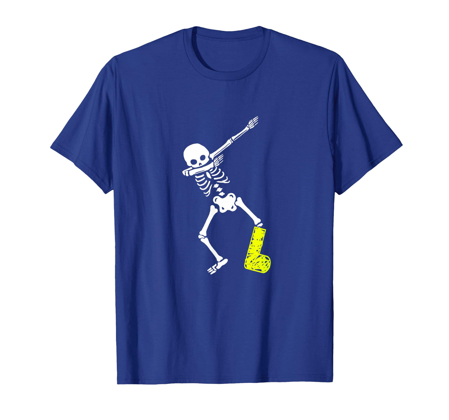 Funny Injury Dabbing Skeleton Broken Leg Kids Adult T-Shirt