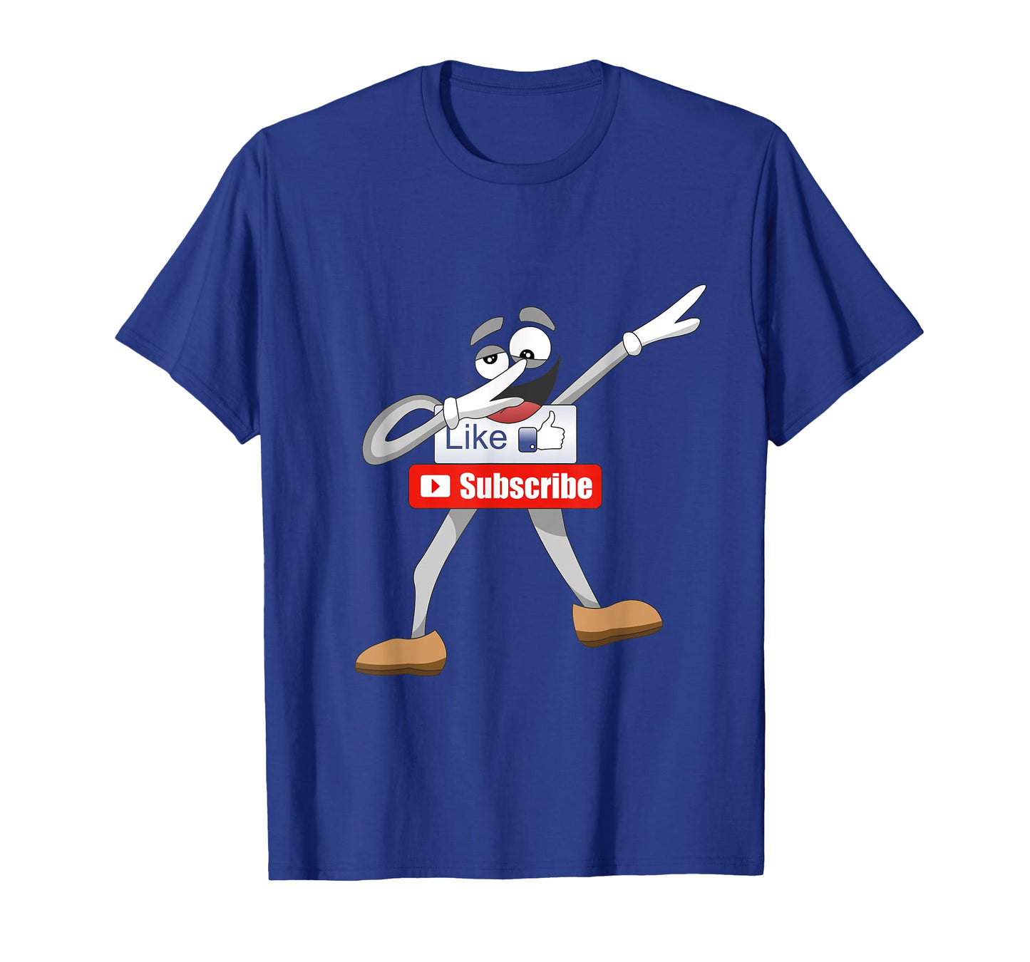 Funny Video Blogger Vlogger Dabbing Like Subscribe Button T-Shirt