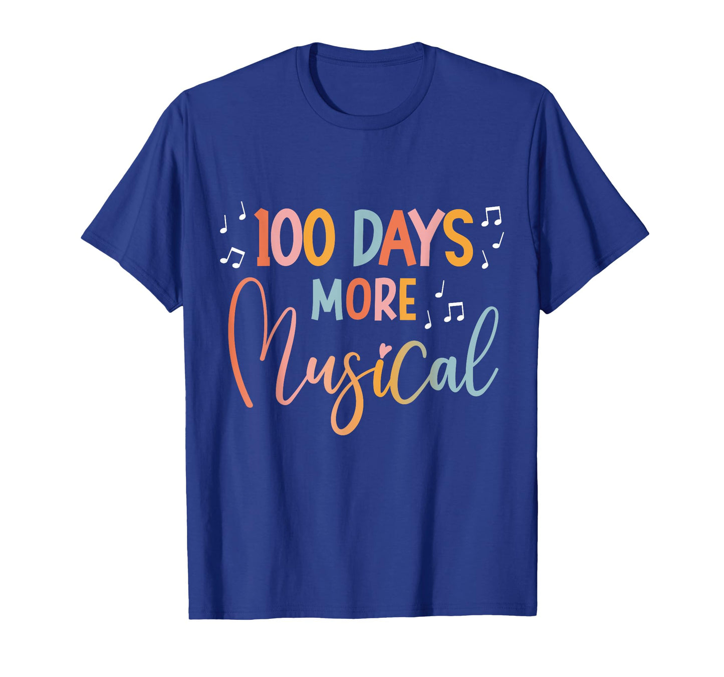 100 Days More Musical 100 Days of School Music Teacher T-Shirt