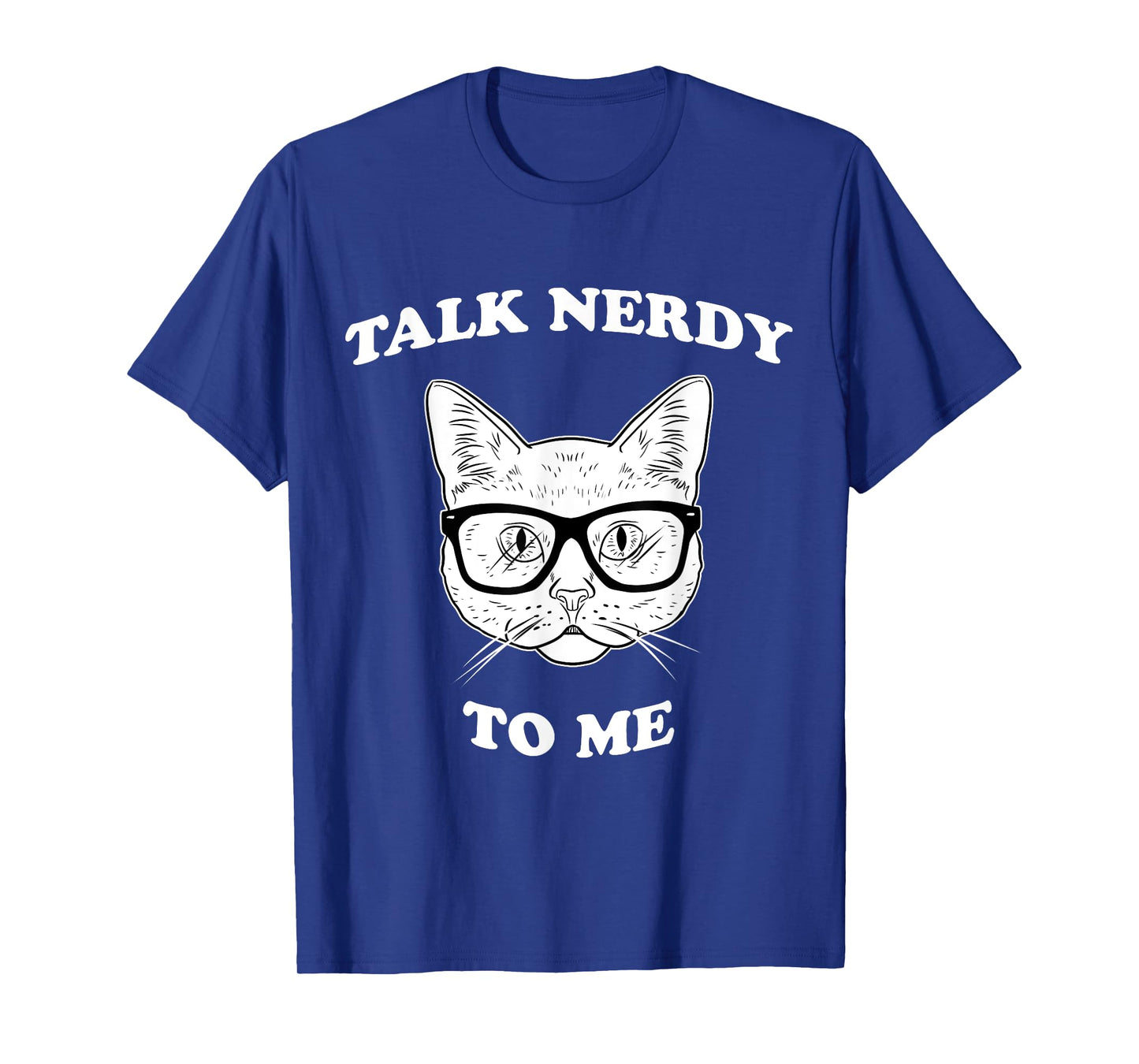 Talk Nerdy to me, nerd cat graphic tee