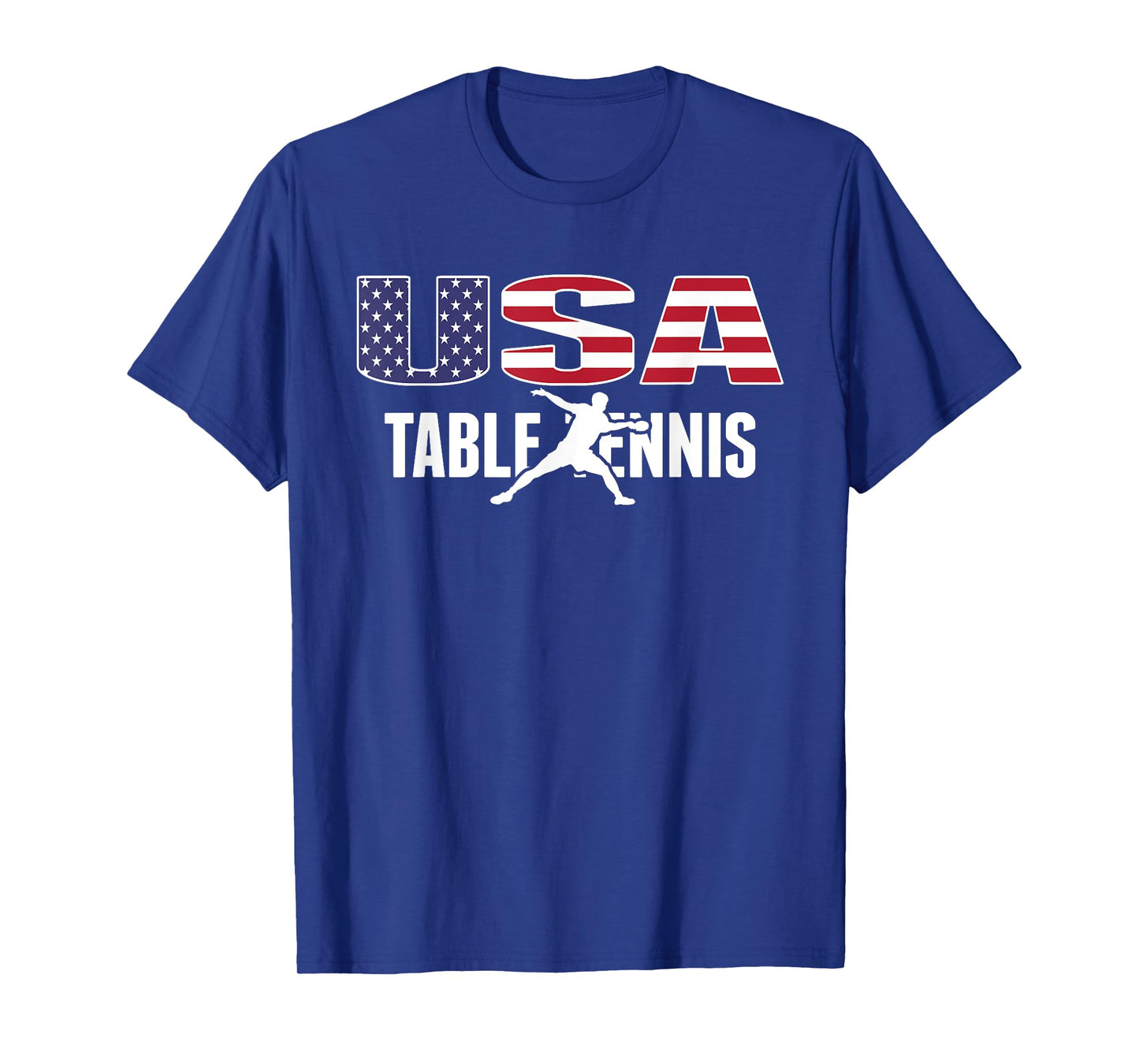 Proud America Table Tennis Lovers Jersey USA Flag Ping Pong T-Shirt