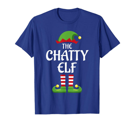 Chatty Elf Family Matching Group Christmas T-Shirt