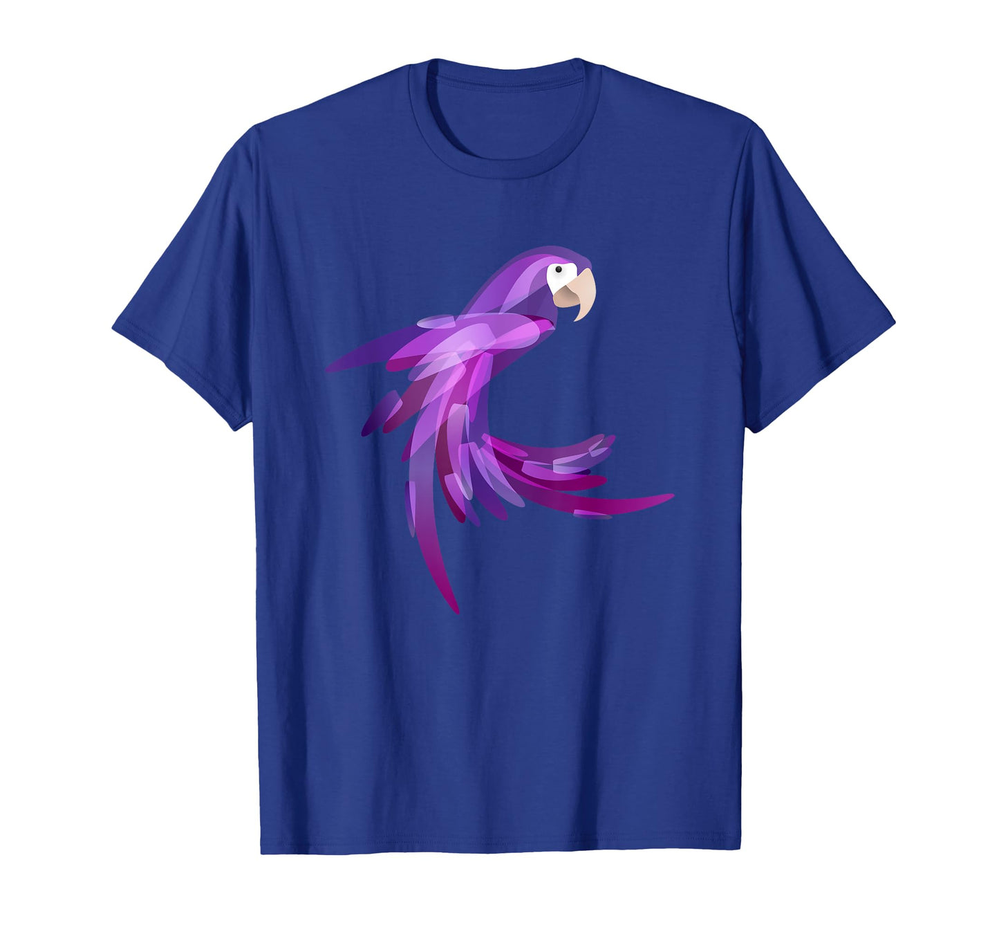 Cool Pretty Purple Parrot Art Bird Lover Gift Macaw T-Shirt