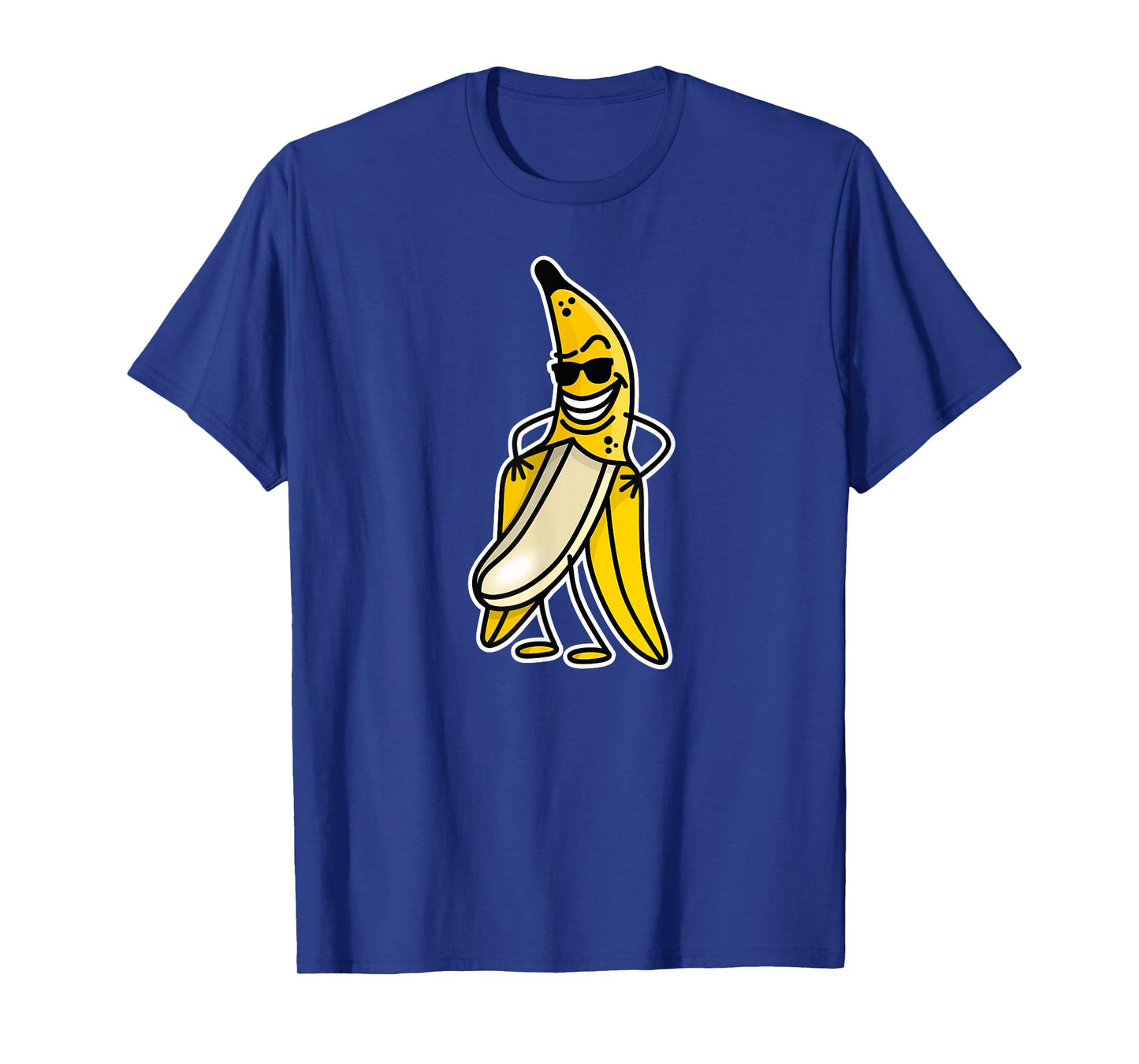 Funny naked banana flashing banana stripper streaker cartoon T-Shirt