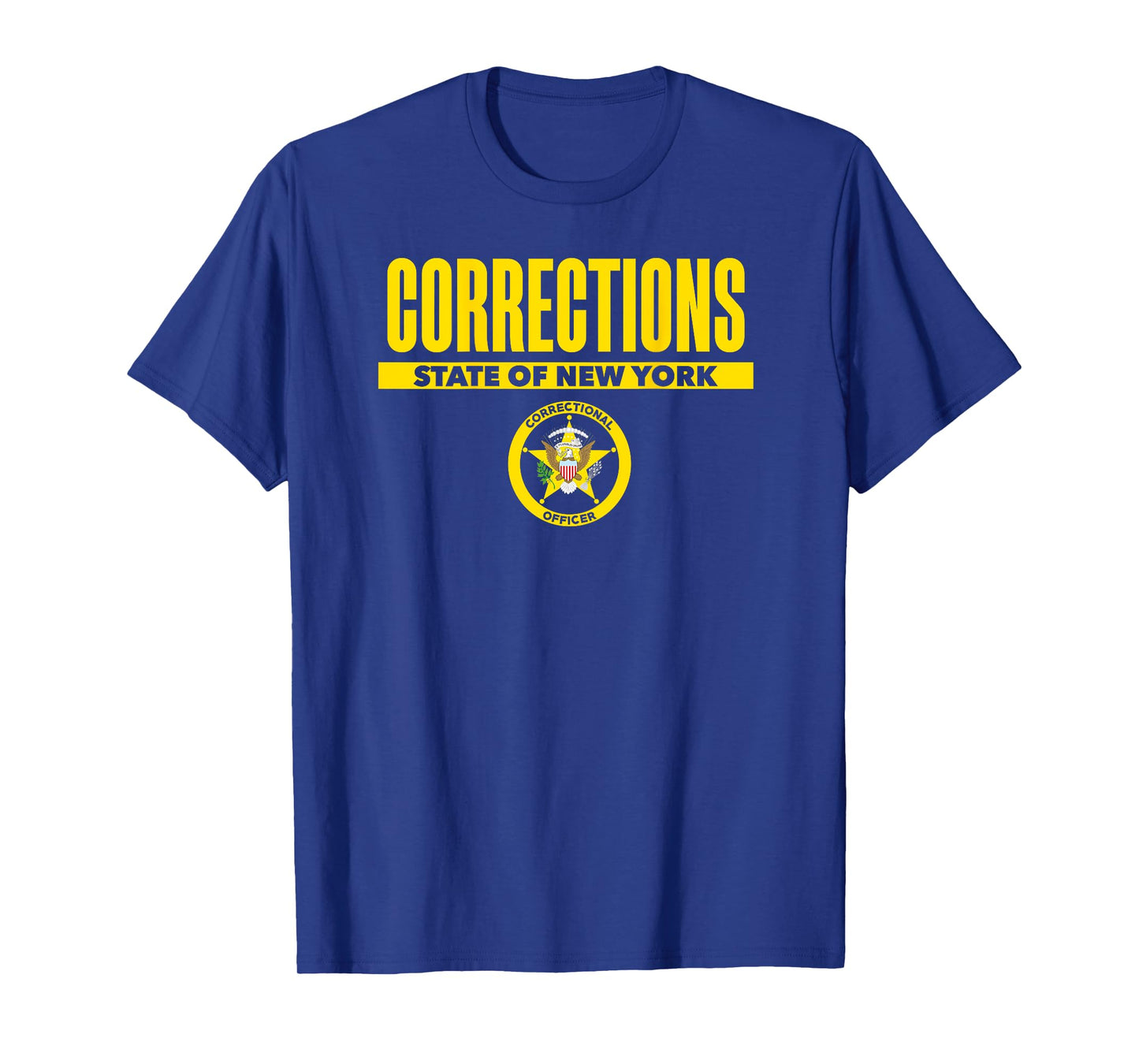 New York Correctional Officer Thin Gray Line Flag Uniform T-Shirt
