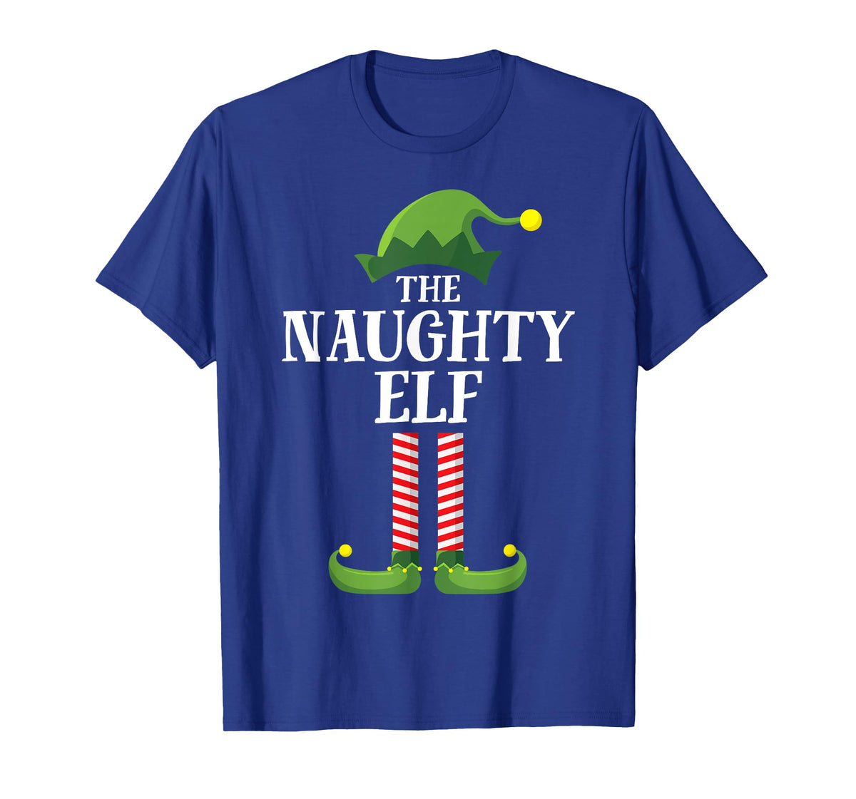 Naughty Elf Matching Family Group Christmas Party Pyjamas T-Shirt