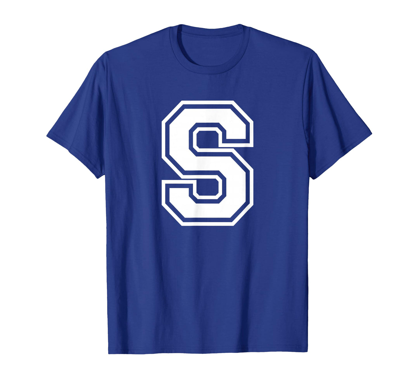 Letter S Name Initial Varsity Alphabet Monogram T-Shirt