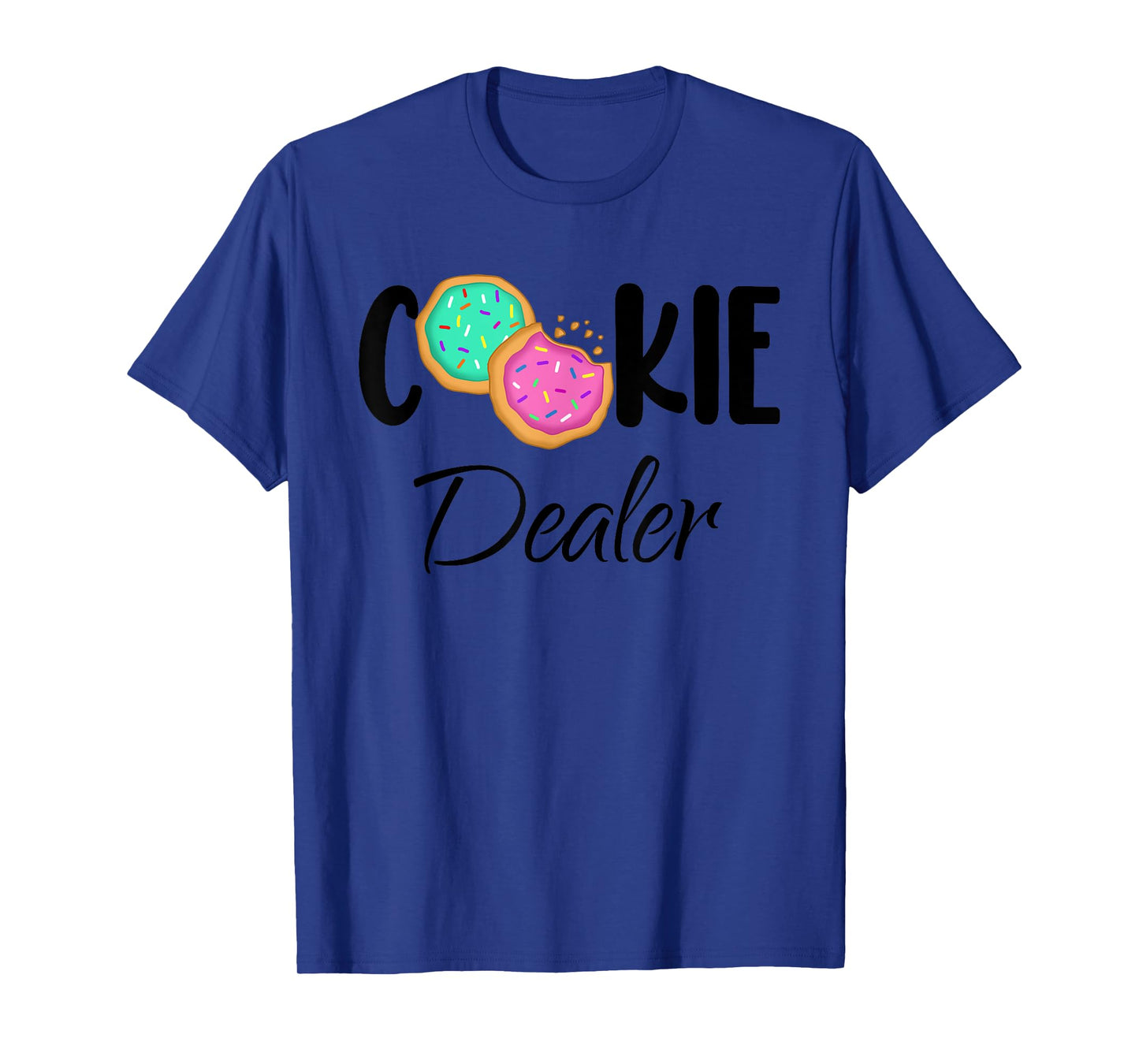 Cookie Dealer Fun Sweet Treats Cookie Baker Cookie Pink Teal T-Shirt
