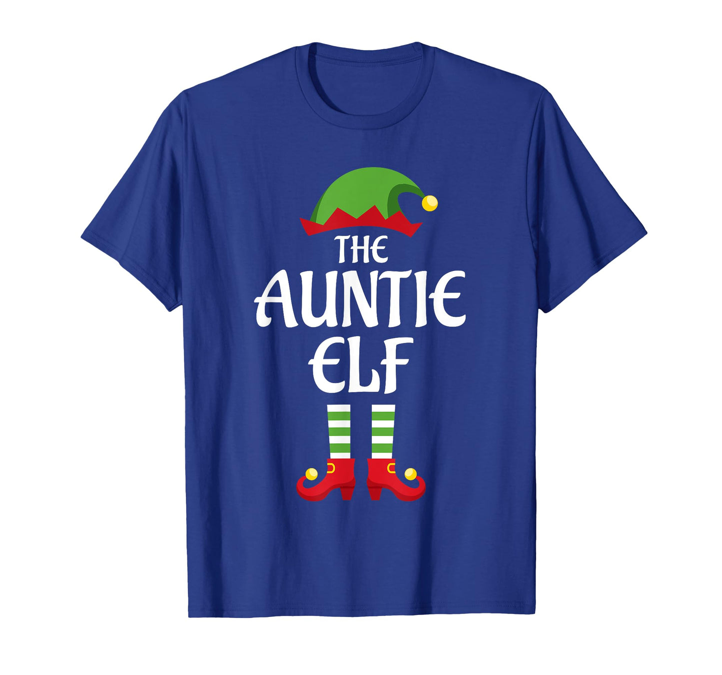 Auntie Elf Family Matching Group Christmas Aunt T-Shirt