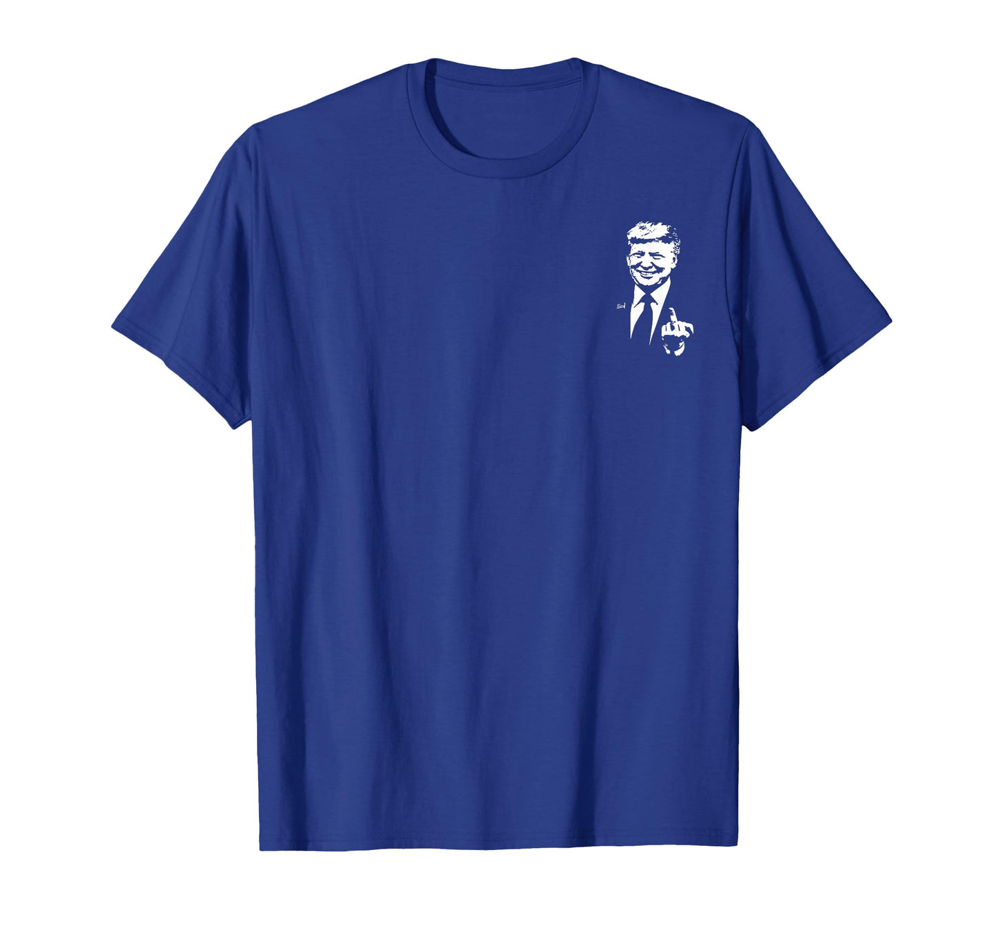 Trump Middle Finger Funny Trump 2024 Pocket T-Shirt