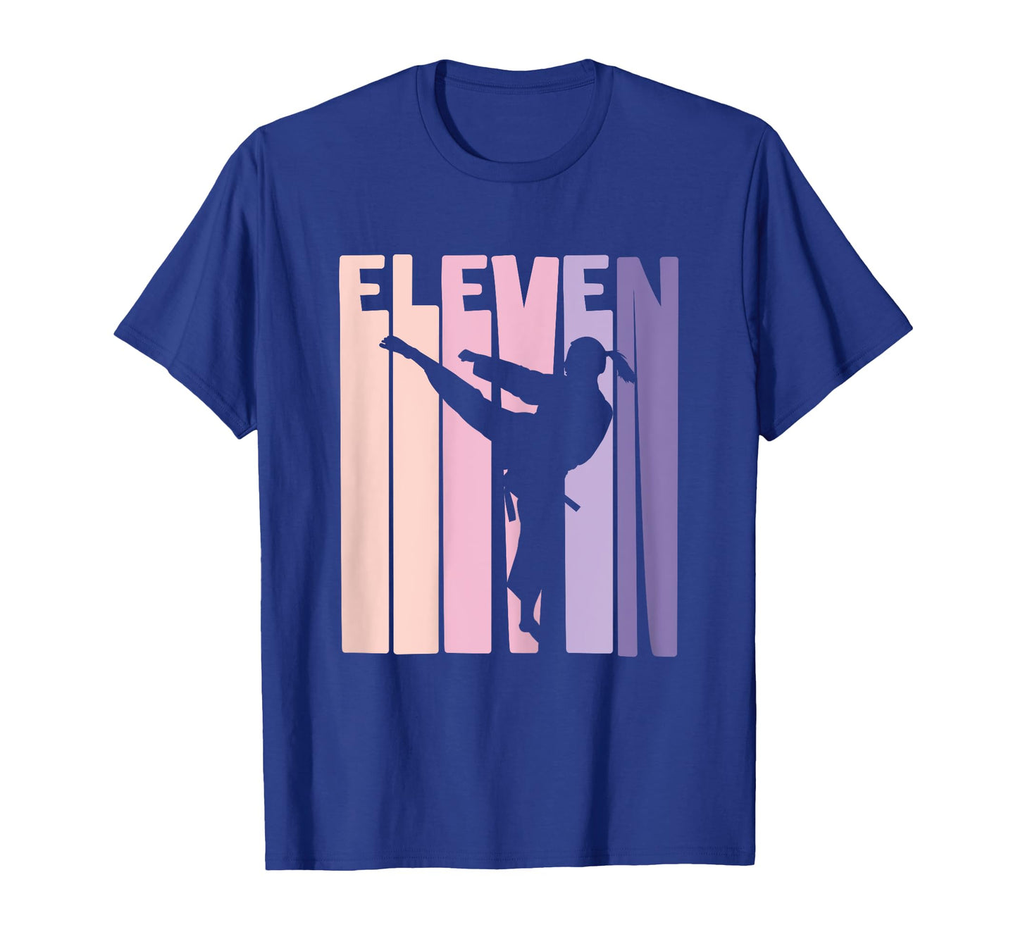 11th Birthday Gift Karate Retro Taekwondo Martial Arts Girls T-Shirt