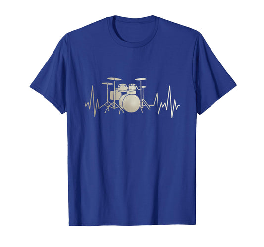 Drum set Heartbeat graphic T-Shirt