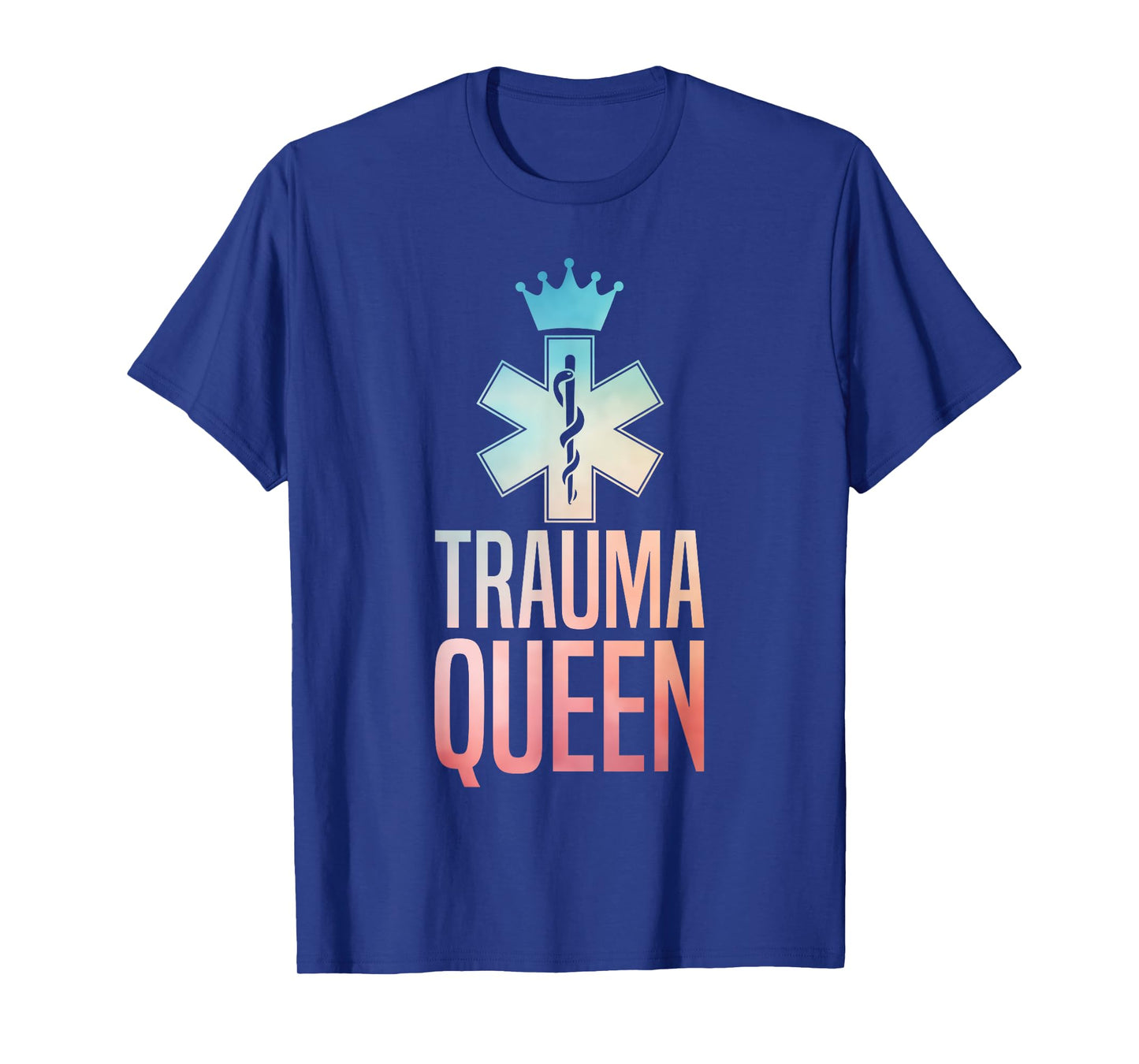 Funny Trauma Queen Art For Women Girls Youth Paramedic EMT T-Shirt