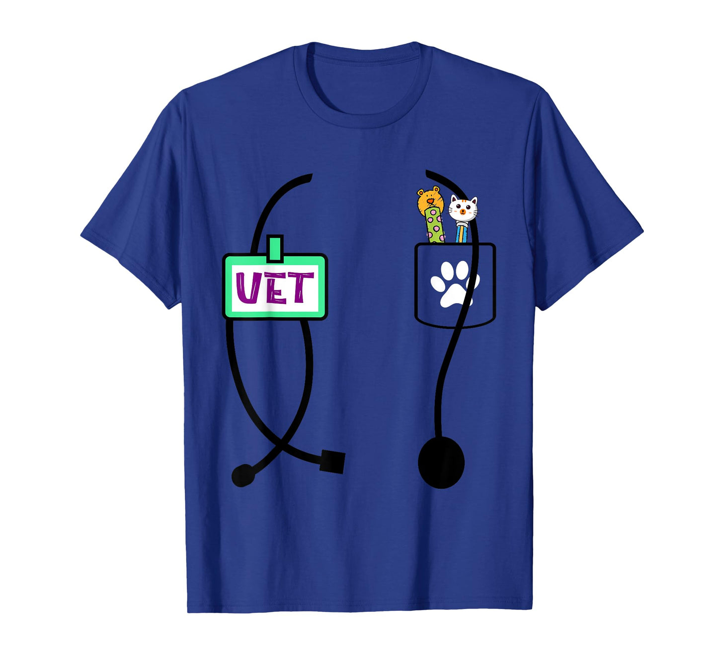 Veterinarian Costume Boys Girls Kids Animal Doctor Vet T-Shirt