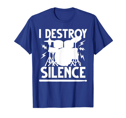 Cute Drum Set Art Men Women Drumming Rocker Music Percussion T-Shirt