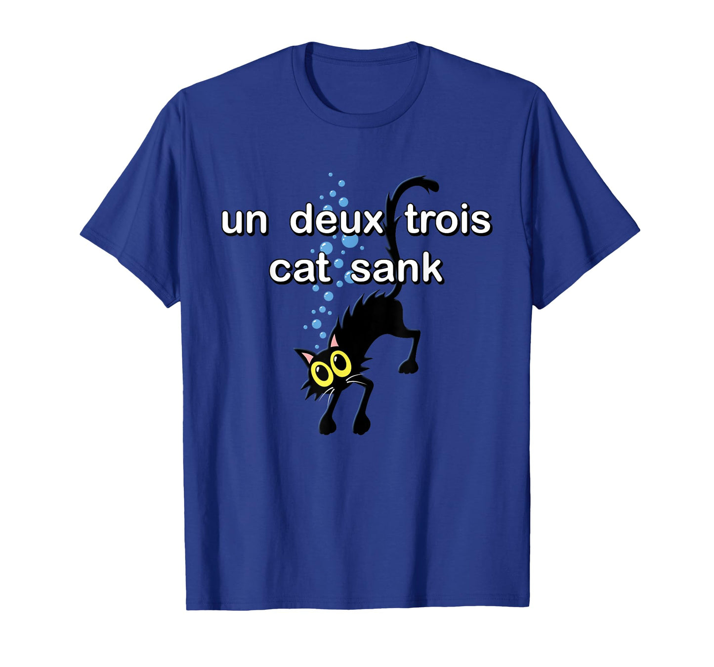 Un Deux Trois Cat - Funny French Language Cute Cat T-Shirt