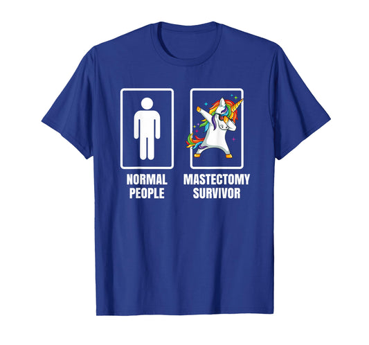 Dabbing Unicorn Mastectomy Surgery Survivor Recovery Gift T-Shirt