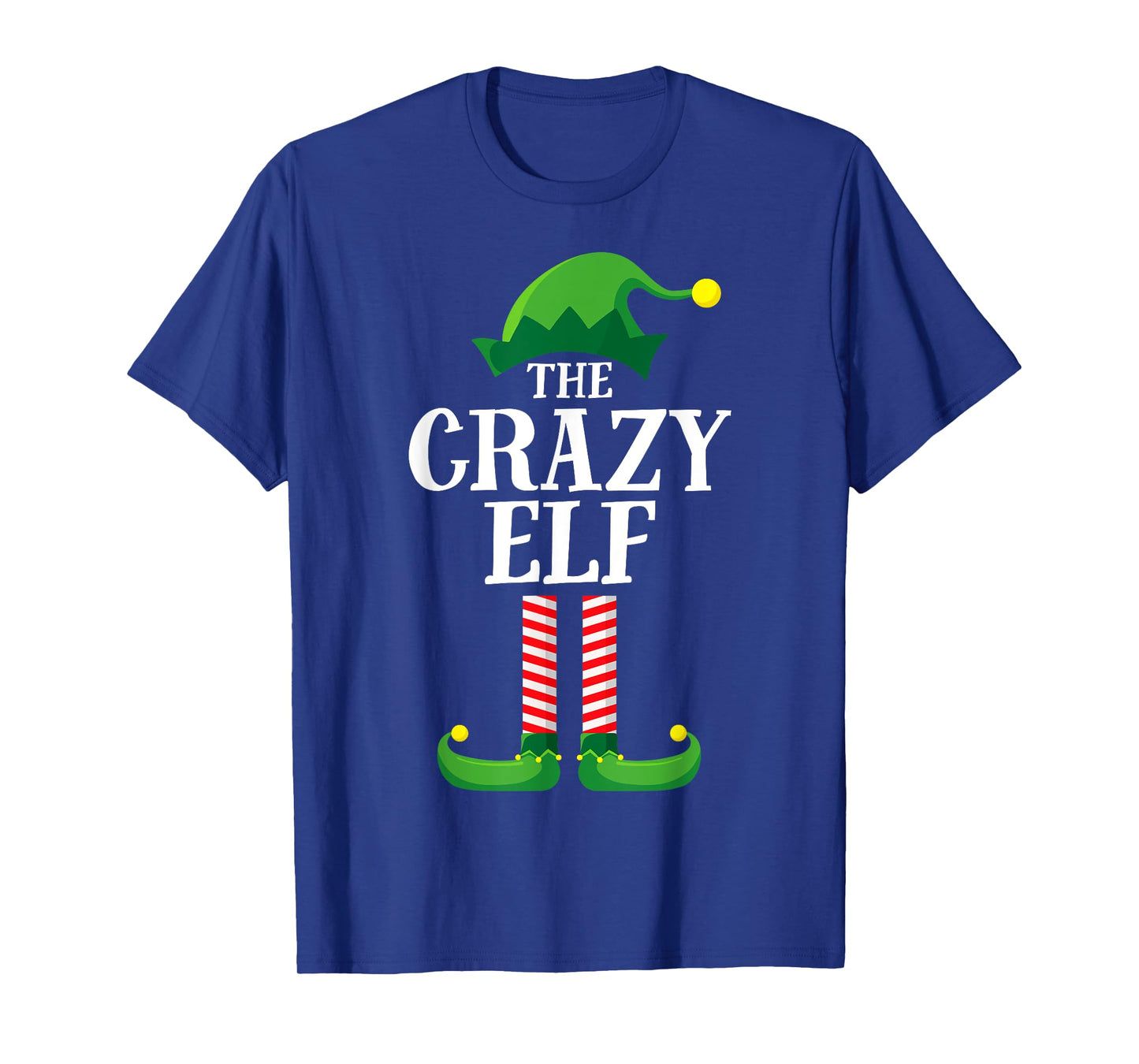 Crazy Elf Matching Family Group Christmas Party Pyjamas T-Shirt