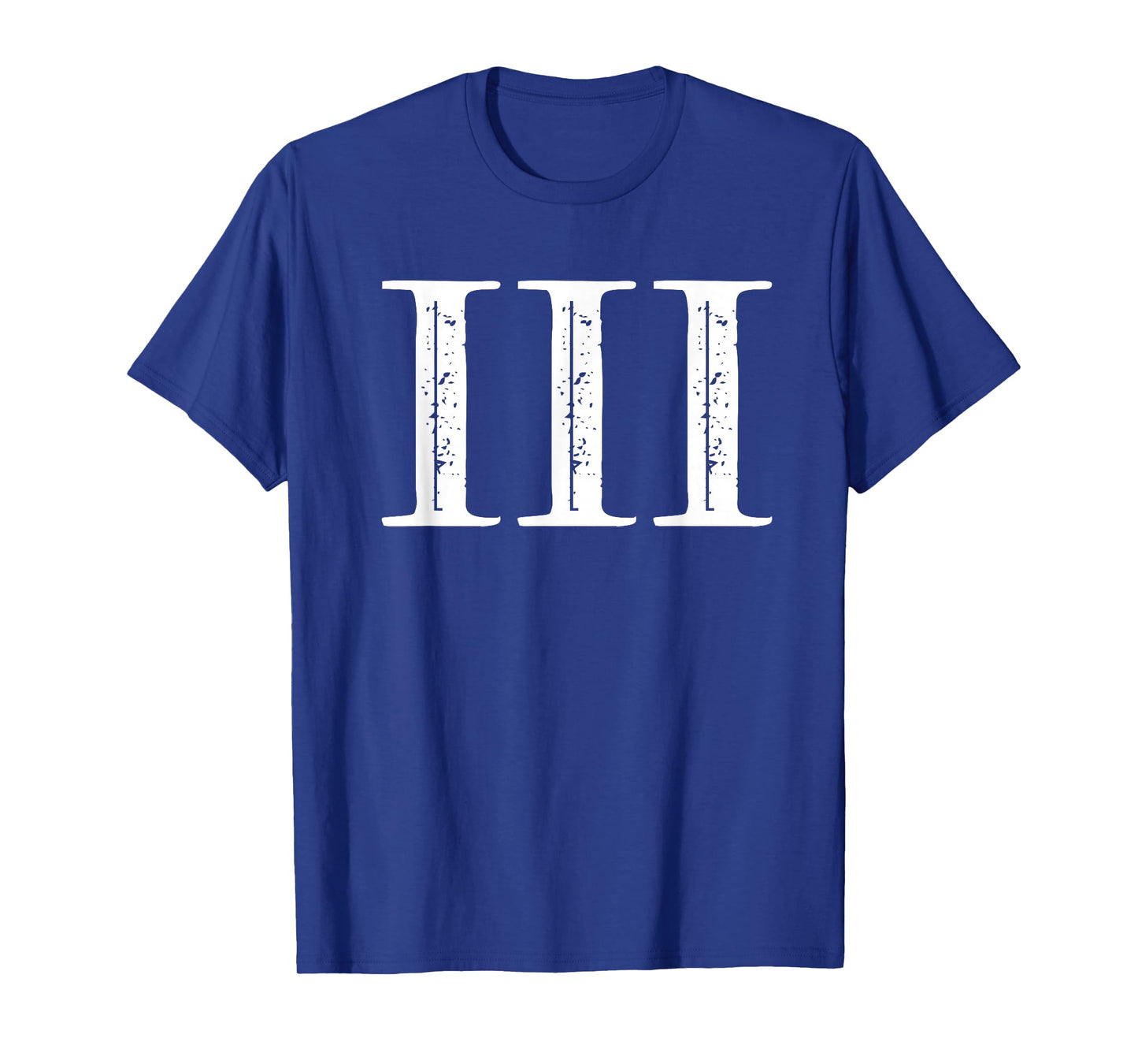III 3 Graphic Three Roman Numeral Symbol of Strength T-Shirt