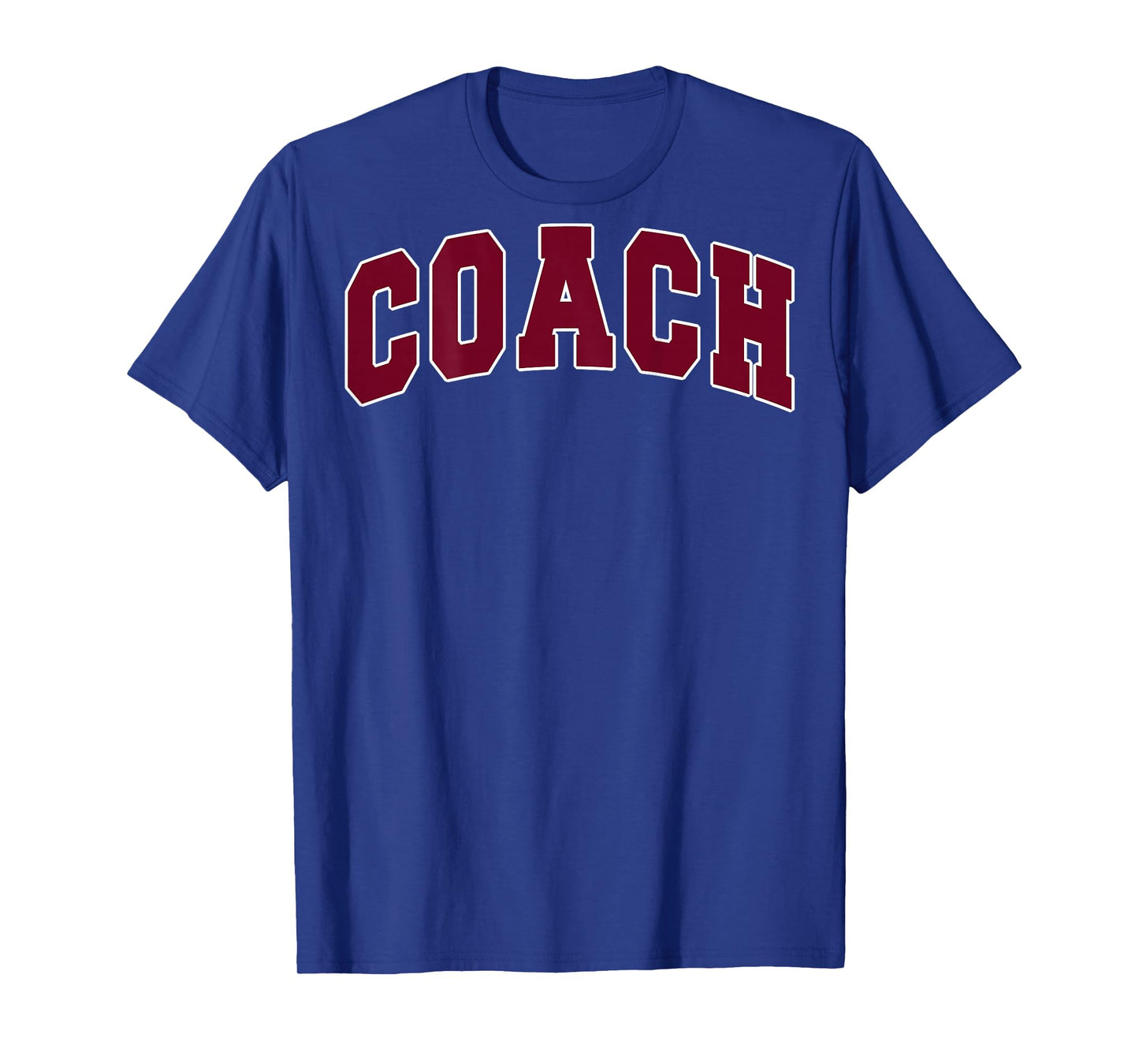 Coach Sports Trainer Vintage Varsity Team Red on The Back T-Shirt