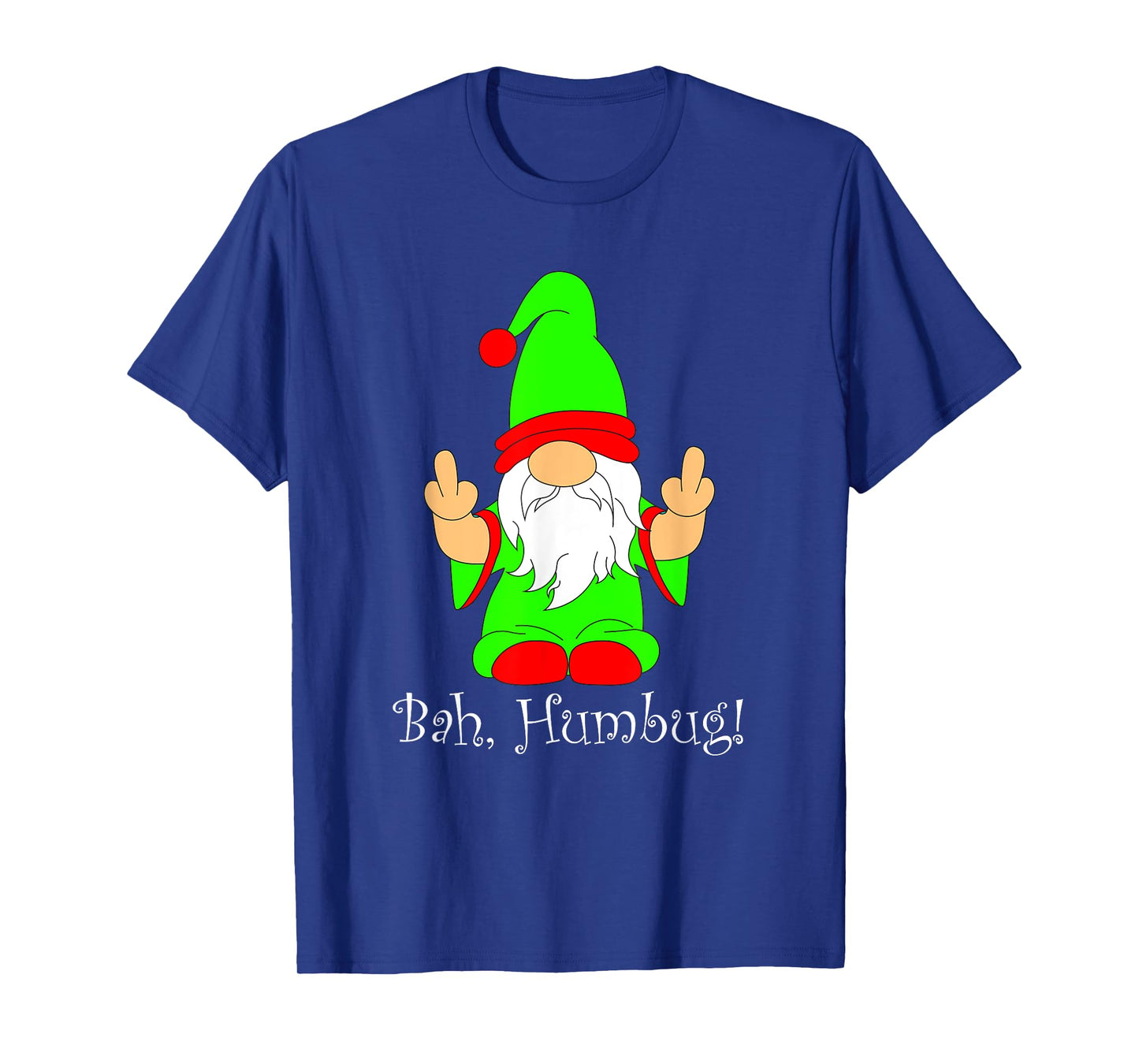 Bah Humbug, Funny Grumpy Christmas Scrooge Gnome T-Shirt