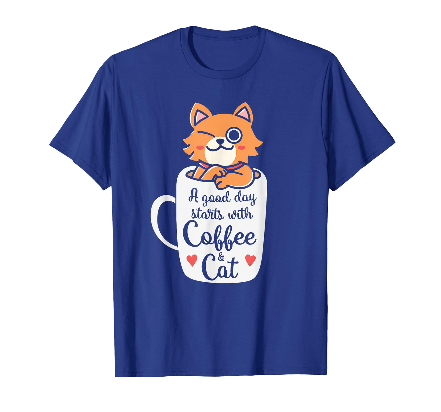 Funny Orange Cat Coffee Mug - Cat Lover Gifts T-Shirt for Men Women Kids