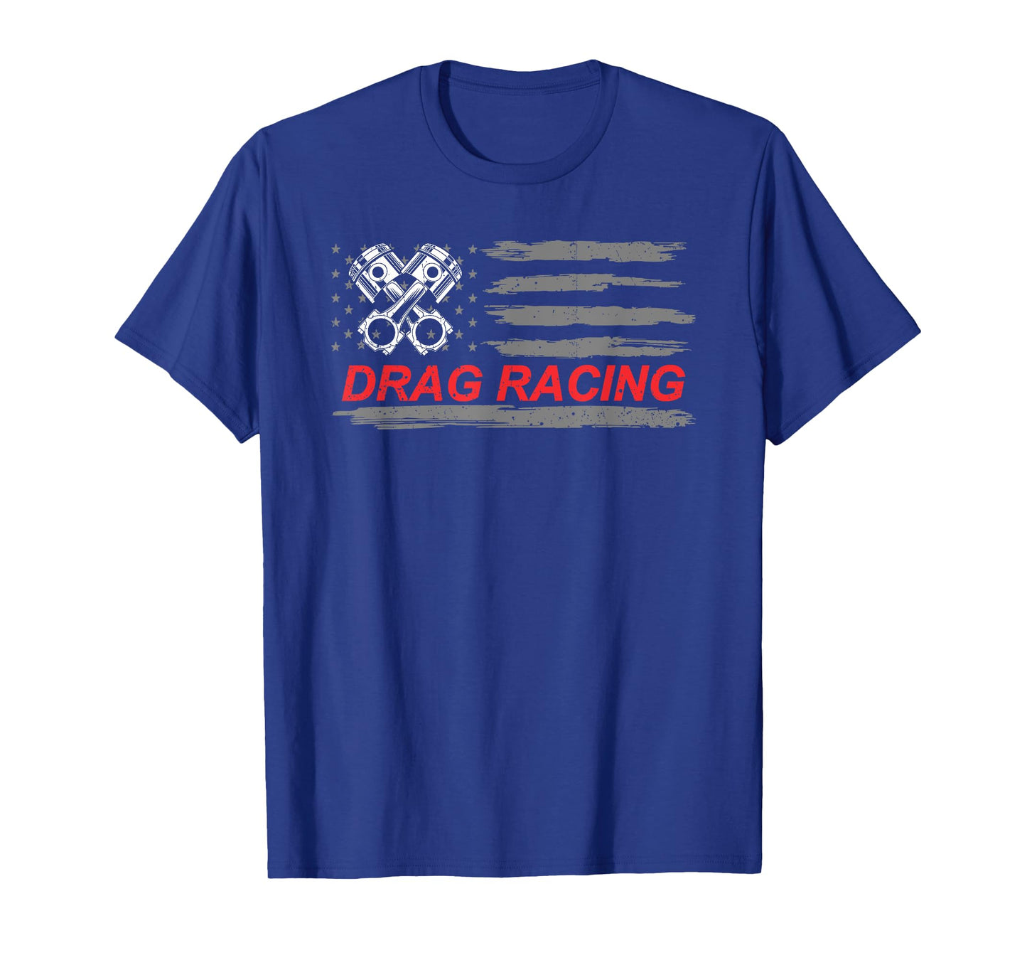 American Flag Drag Racing Car Lover Gift Idea MM T-Shirt for Women Girls Kids Men