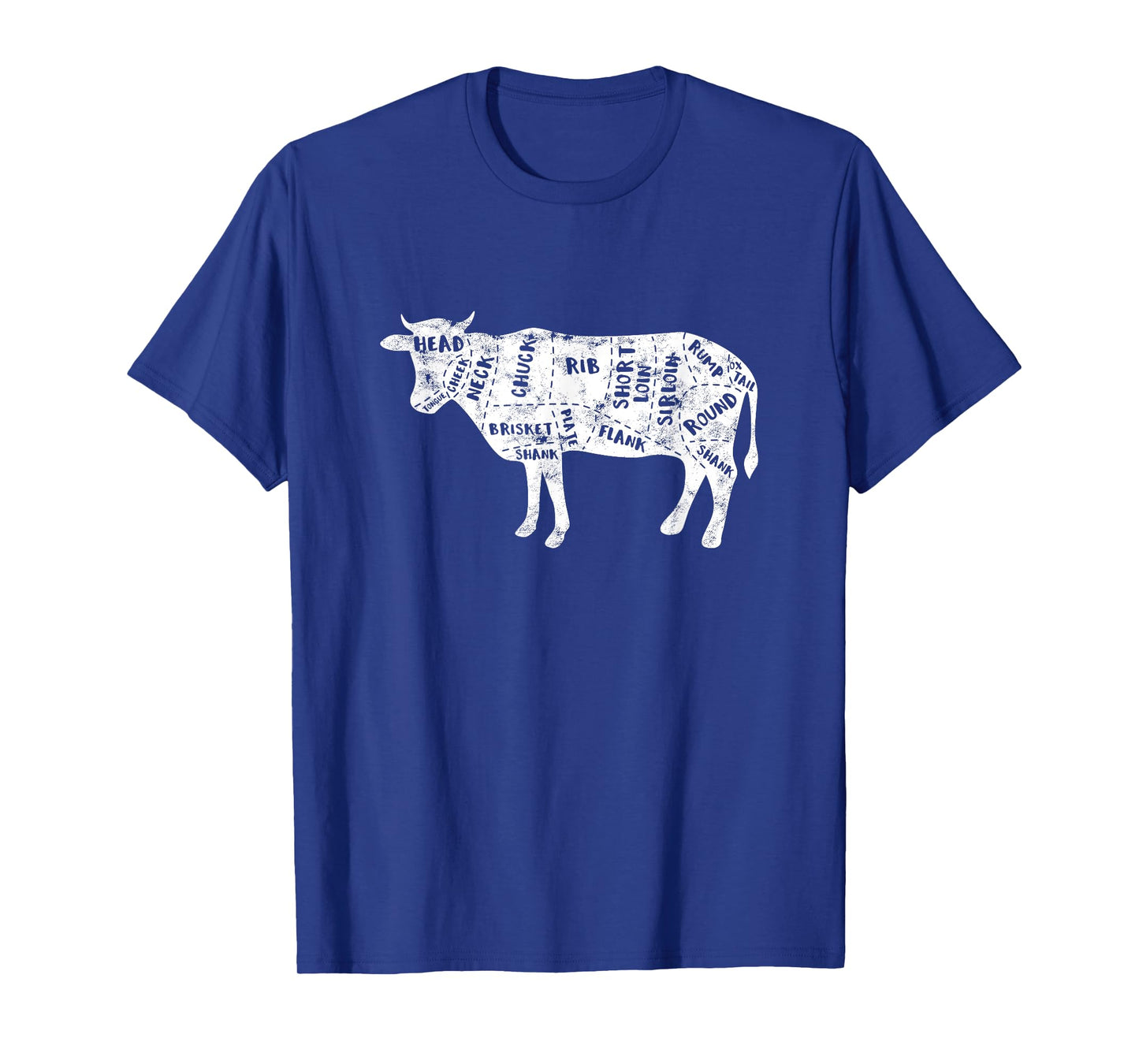Cow Butcher Beef Cuts Diagram - Butching Meat Cutter T-Shirt