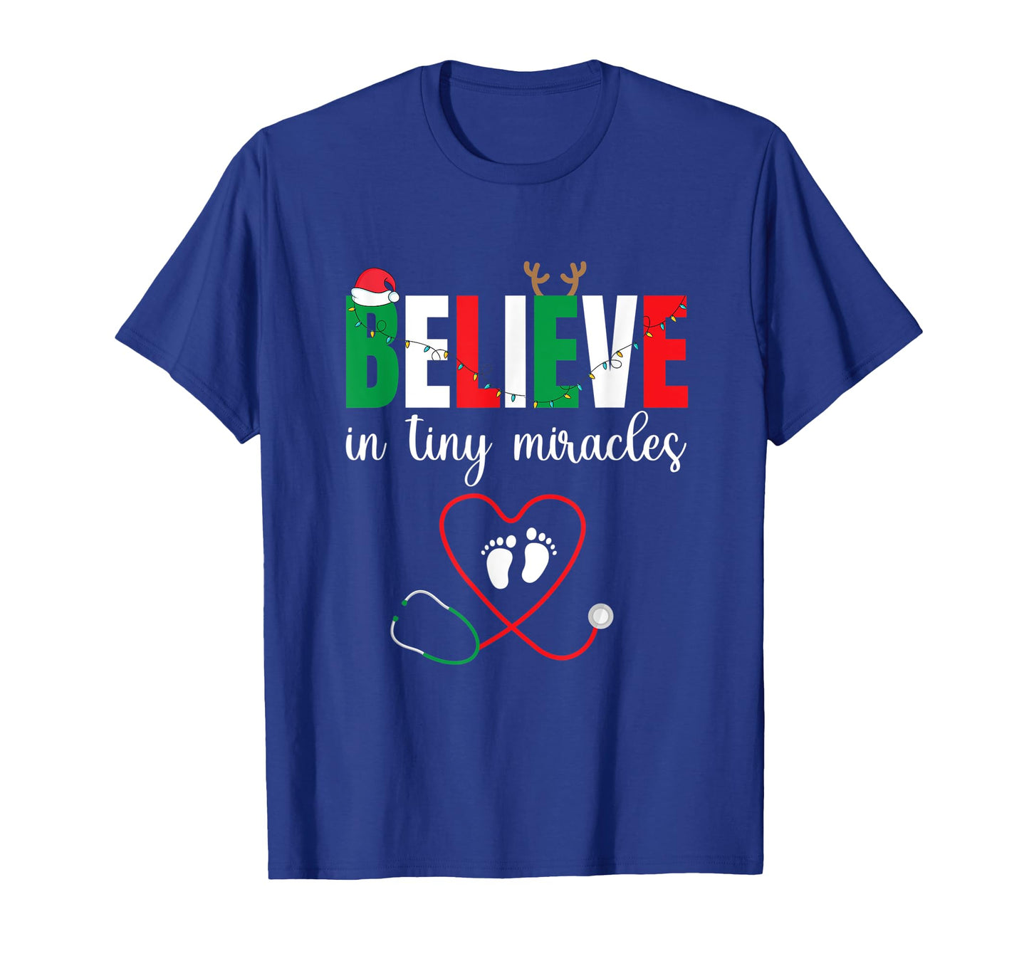 Christmas Baby Delivering - Cute Believe In Tiny Miracles T-Shirt