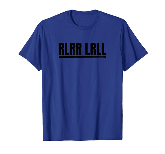 Funny Paradiddle Drummer Percussionist RLRR LRLL T-Shirt