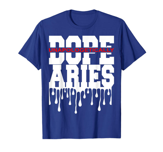 Dope Queen King Graphic Decor Aries Astrology Zodiac T-Shirt