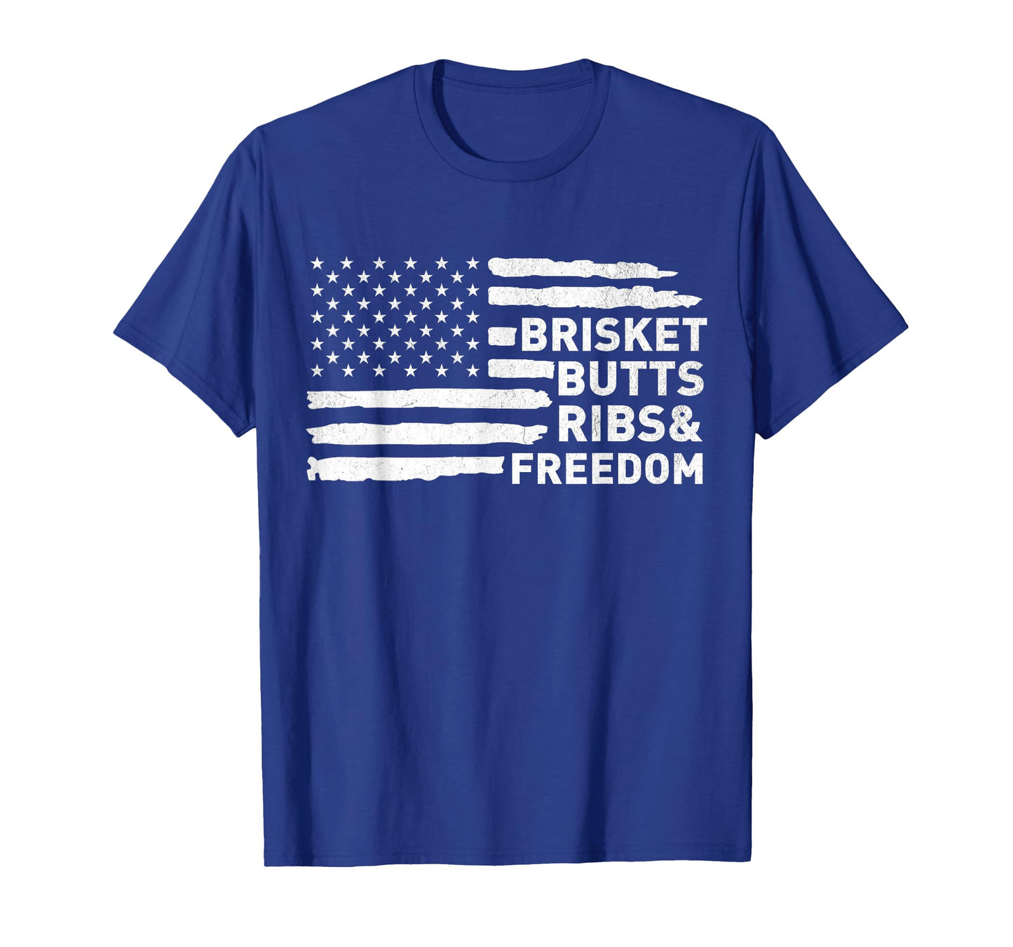 Brisket Butts Ribs and Freedom Vintage American BBQ Pride T-Shirt