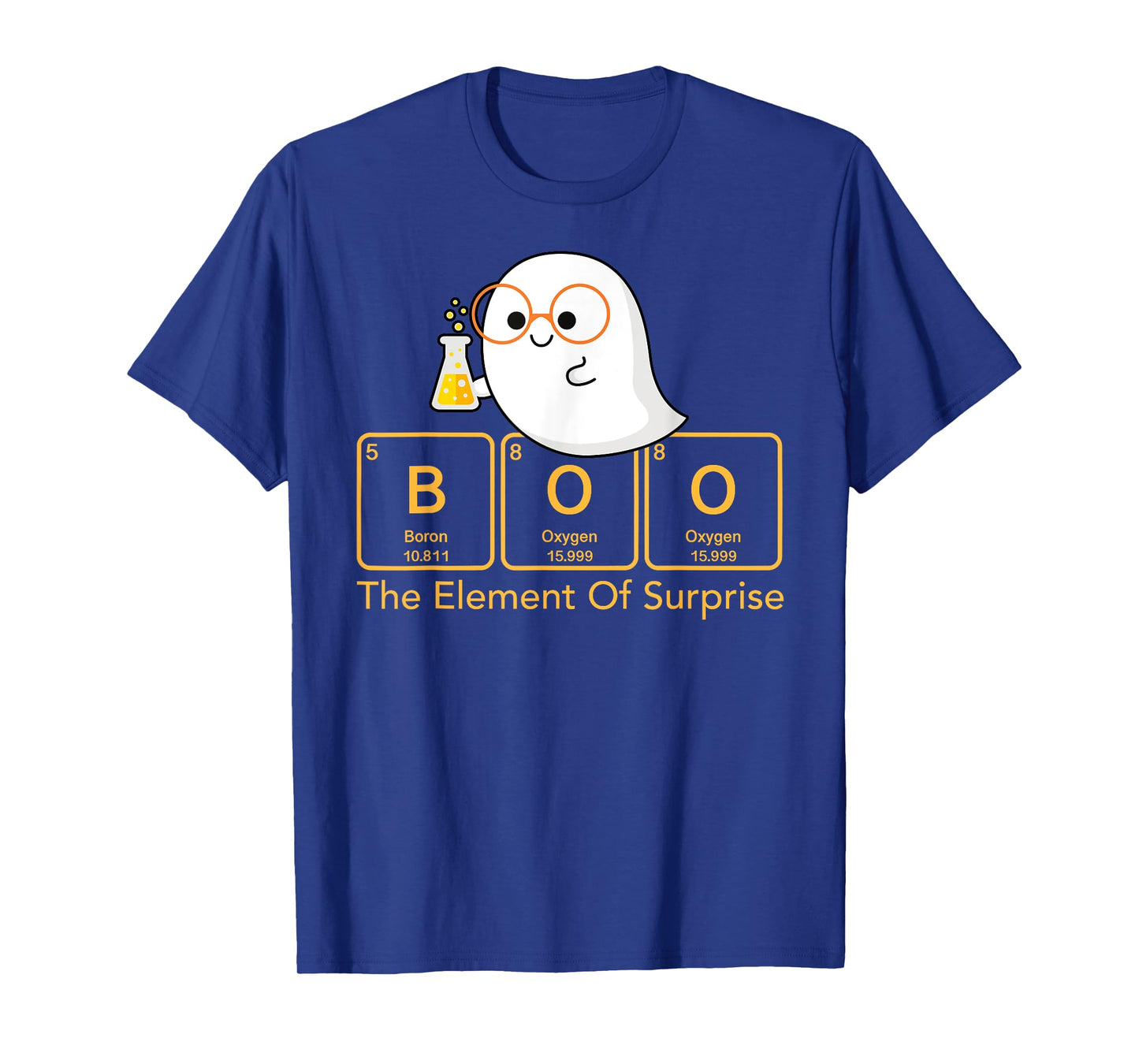 Chemistry Boo The Element of Surprise Cute Chemist Halloween T-Shirt
