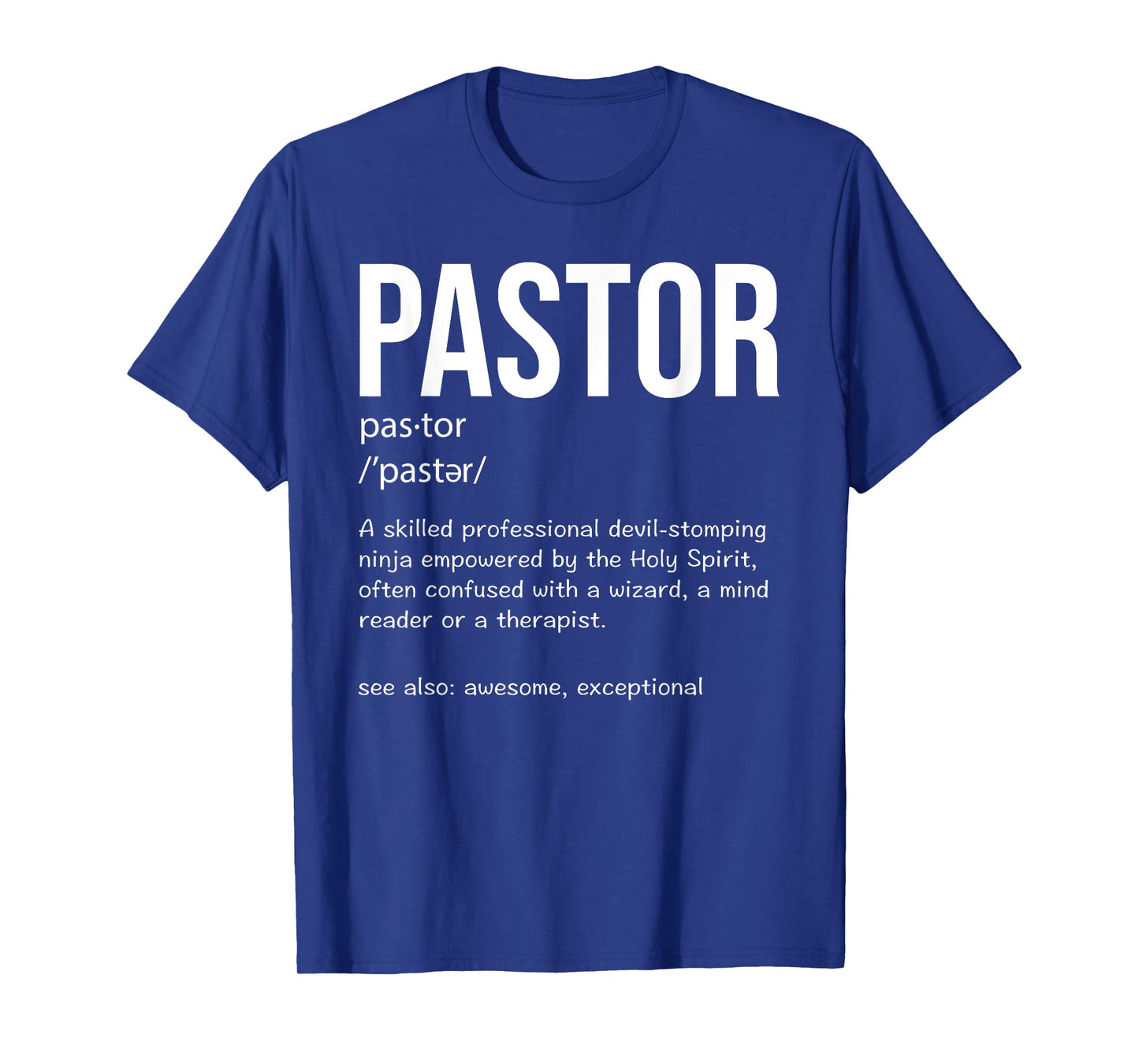 Cool Religious Lutheran Husband Wife Humor Lovers Funny Pastor Definition Christian Preachers Men Women T-Shirt