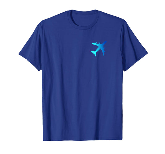 Aviation Lover Pilot Aircraft Mechanic Blue Airplane T-Shirt