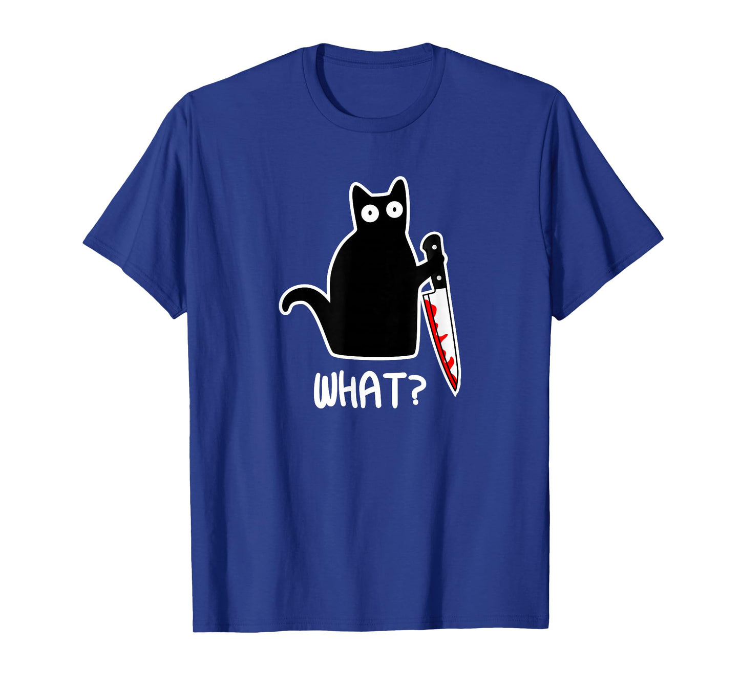 Joyouse Urban Style Murder Cat Gift T-Shirt - Unisex Adults - Black - Short Sleeve - Classic Fit - Cotton & Polyester - Machine Wash