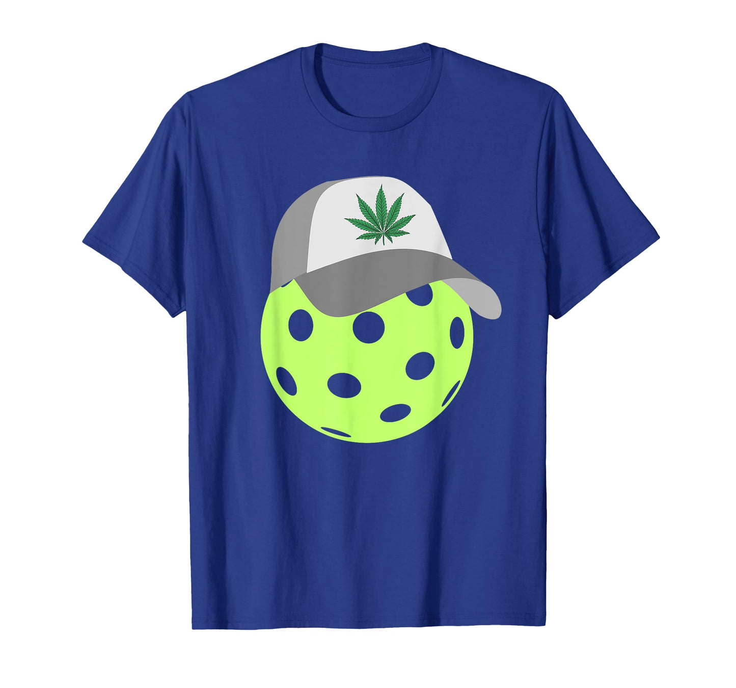 Pickleball With A Weed Hat Pickleball Lover Cannabis Lover T-Shirt