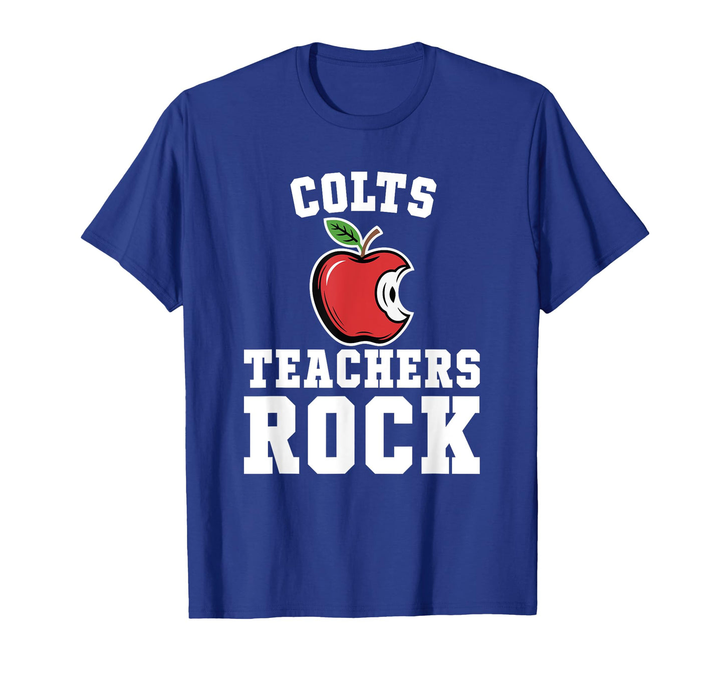 Colts Teachers Rock! Retro School Support Teaching T-Shirt